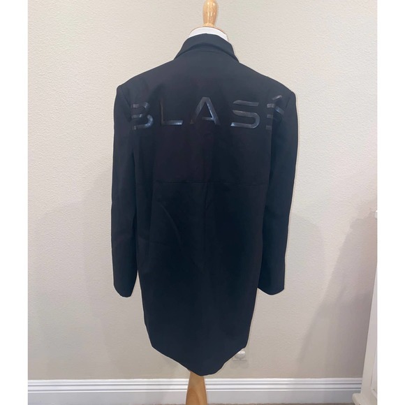 SPIRIT JERSEY Blasé Black Blazer Neo Yellow Lining size S/M - Picture 1 of 6